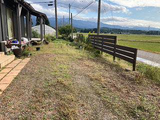 雑草防止　テラス　阿賀野市K様邸